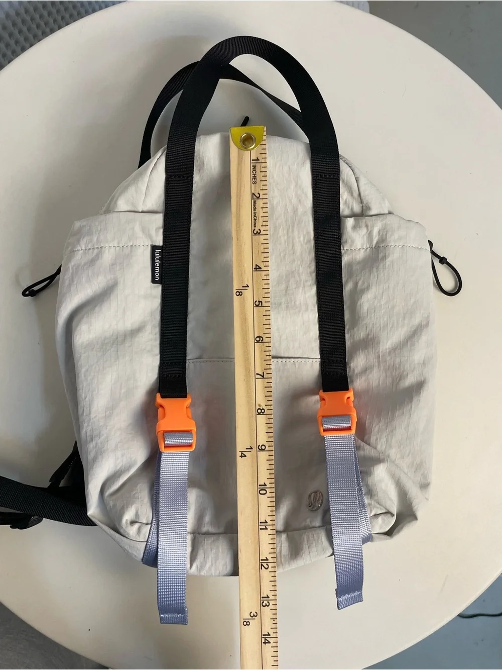 LULULEMON Pack and Go Multi Wear Bag, Backpack, Crossbody, Shoulder, Light Gray